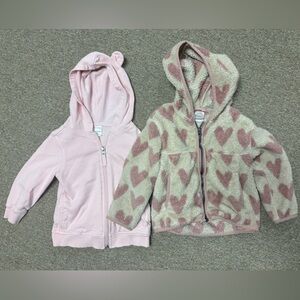 Hanna Andersson size 3T pair of full zip hoodies